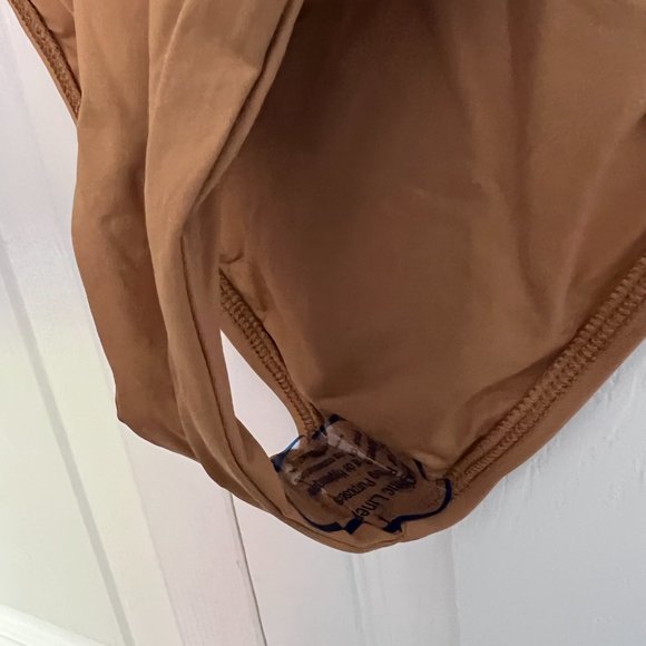 NWT X TESSA BROOKS One Piece Swimsuit, Camel - Picture 6 of 9
